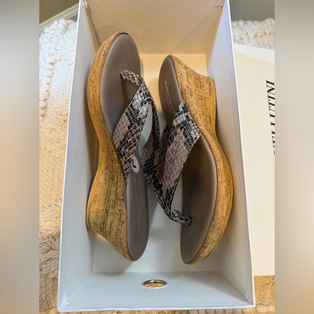 Marcia Vellutini Snake Skin Wedge